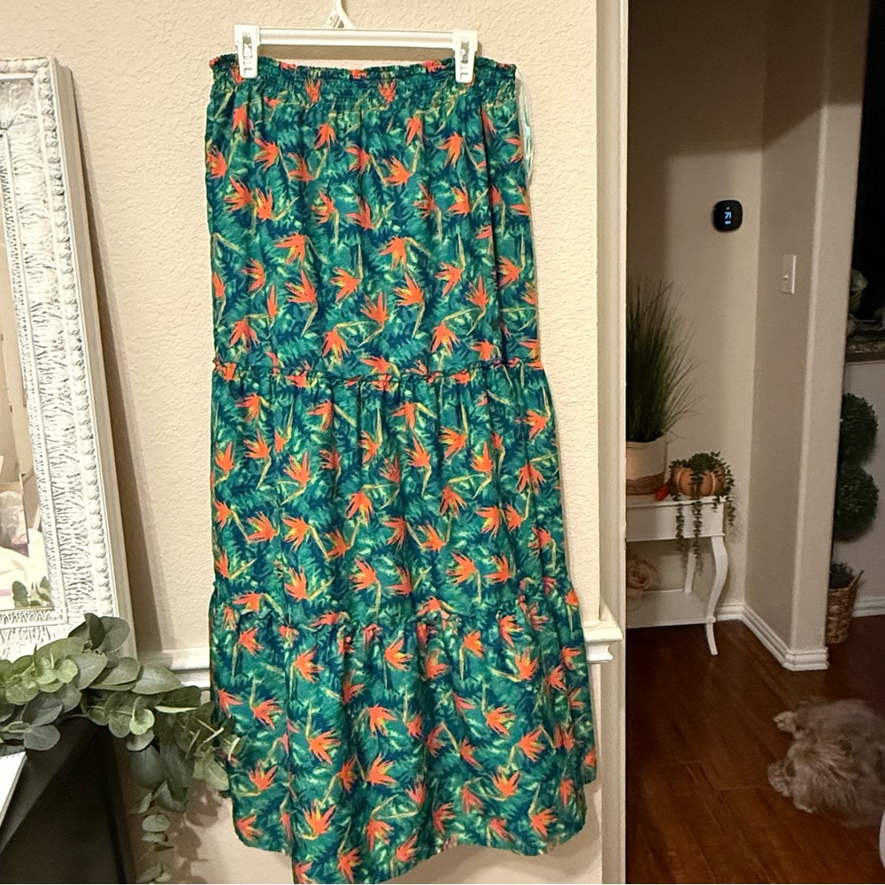 Pattern Maxi Skirt chances R LARGE